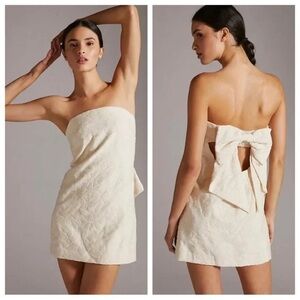 Anthropologie TEXTURED SHIFT MINI DRESS